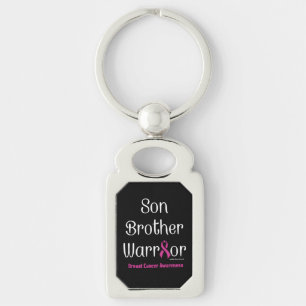 Brustkrebs - Sohn-Bruder-Krieger. Schlüsselanhänger