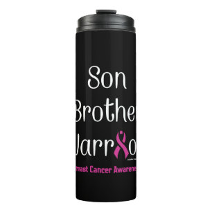 Brustkrebs - Sohn-Bruder-Krieger. Thermosbecher
