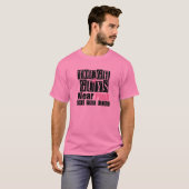 Brustkrebs-starke Typen tragen Rosa T-Shirt (Vorne ganz)