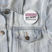 Brustkrebs stört nicht den Kicking-Hintern Button (Beispiel)