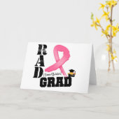 Brustkrebs-Strahlentherapie-KRASSER Absolvent Karte (Gelbe Blume)