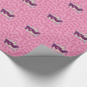 Brustkrebs-Superheld Geschenkpapier (Ecke)