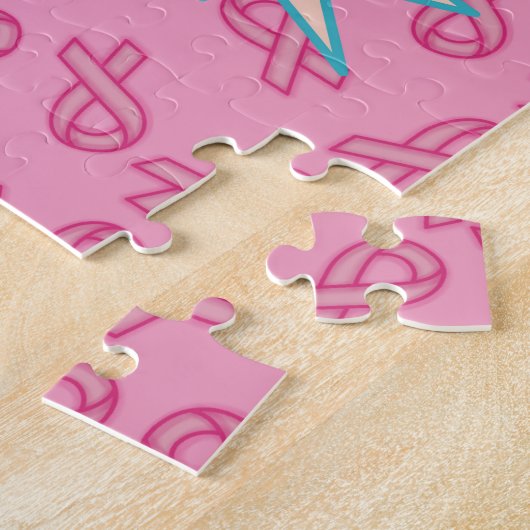Brustkrebs-Superheld Puzzle (Seite)