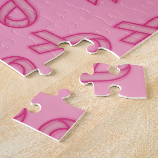 Brustkrebs-Superheld Puzzle (Seite)