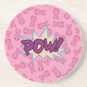 Brustkrebs-Superheld Untersetzer