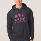 Brustkrebs.support.cure. Pullover Hoodie (Vorderseite)