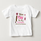 Brustkrebs trage ich Rosa für meine Großmutter 12 Baby T-shirt (Vorderseite)