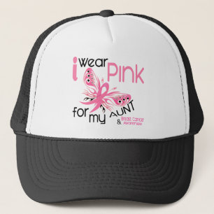 Brustkrebs TRAGE ICH ROSA FÜR MEINE TANTE 45 Truckerkappe
