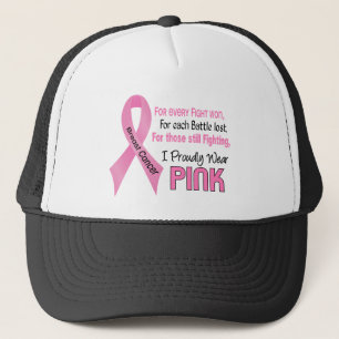Brustkrebs trage ich stolz Rosa 1 Truckerkappe