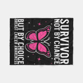 Brustkrebs - Überleben des Brustkrebses Fleecedecke (Vorderseite (Horizontal))