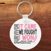Brustkrebs Überleben Es kam, dass wir kämpften ich Schlüsselanhänger (Vorderseite)