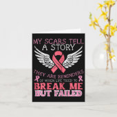 Brustkrebs Überleben meinen Scar Erzählen Sie Gesc Karte (Gelbe Blume)