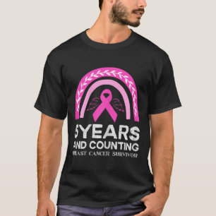 Brustkrebs Überleben T-Shirt 5 Jahre Krebs freies 