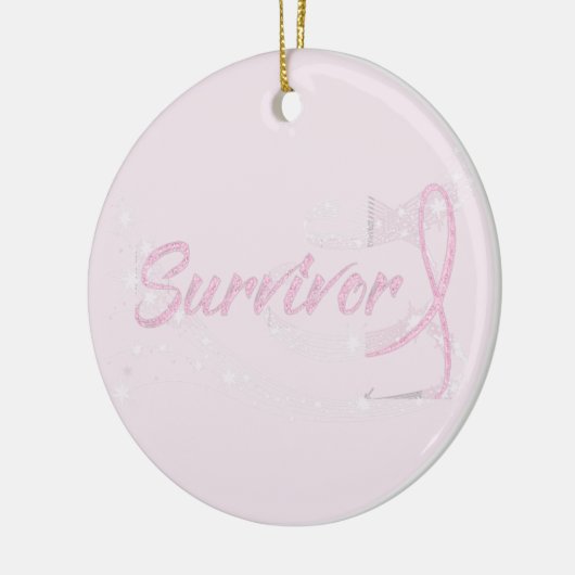 Brustkrebs Überleben Weihnachtsschmuck (Links)