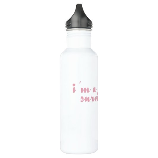 Brustkrebs-Überlebend-Band Trinkflasche (Links)