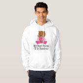 Brustkrebs-Überlebend-bester Freund Hoodie (Vorne ganz)