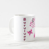 Brustkrebs-Überlebend-Kaffee-Tasse Kaffeetasse (Vorderseite Links)