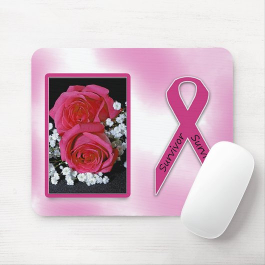 Brustkrebs-Überlebend-Mausunterlage Mousepad (Mit Mouse)