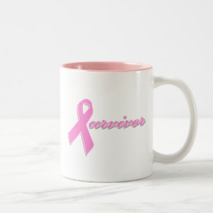 Brustkrebs-Überlebend-Tasse Zweifarbige Tasse