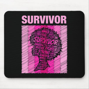 Brustkrebs-Überlebende Afrikanisch Amerikanische F Mousepad