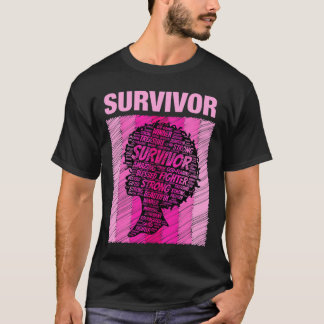 Brustkrebs-Überlebende Afrikanisch Amerikanische F T-Shirt