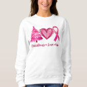 Brustkrebs-Überlebende, hässlicher Weihnachtspulli Sweatshirt (Vorderseite)