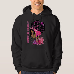 Brustkrebs-Überlebende Picked Falc Girl Queen Bla Hoodie