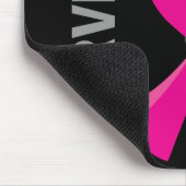 Brustkrebs-Überlebender 12 Mousepad (Ecke)