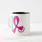 Brustkrebs-Überlebender 12 Zweifarbige Tasse (Vorderseite Links)