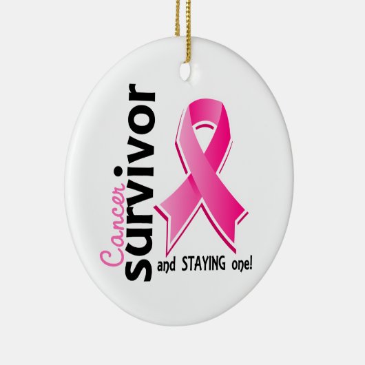 Brustkrebs-Überlebender 19 Keramik Ornament (Rechts)