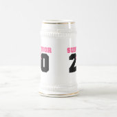 Brustkrebs-Überlebender 20 Jahre Bierglas (Mittel)