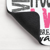 Brustkrebs-Überlebender 4 Mousepad (Ecke)