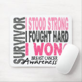 Brustkrebs-Überlebender 4 Mousepad (Mit Mouse)