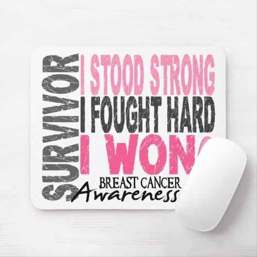 Brustkrebs-Überlebender 4 Mousepad (Mit Mouse)