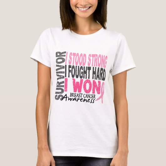 Brustkrebs-Überlebender 4 T-Shirt (Vorderseite)