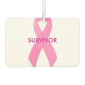 Brustkrebs Überlebender Air Freshner Autolufterfrischer (Rückseite)