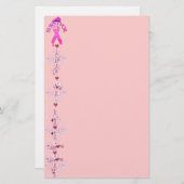 Brustkrebs-Überlebender Briefpapier (Vorne/Hinten)