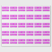 Brustkrebs-Überlebender Geschenkpapier (Flach)