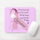 Brustkrebs-Überlebender Mousepad (Mit Mouse)