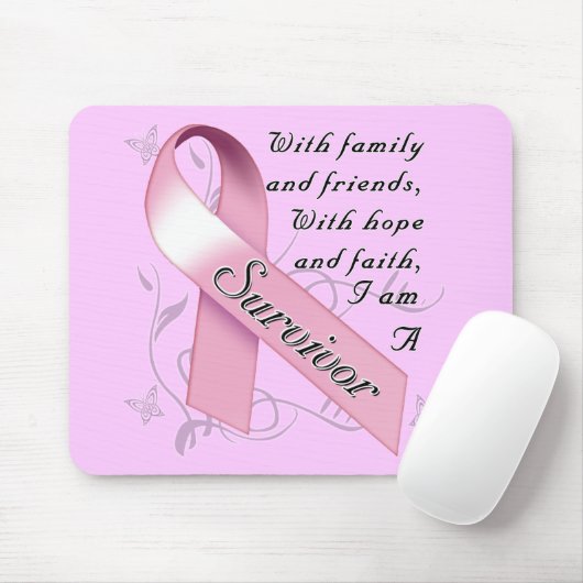 Brustkrebs-Überlebender Mousepad (Mit Mouse)