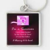 Brustkrebs-Überlebender Schlüsselanhänger (Vorne)