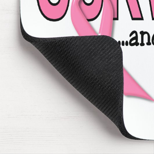 BRUSTKREBS-ÜBERLEBENDER und Bleibe ein Mousepad (Ecke)