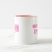 Brustkrebs-Überlebender Zweifarbige Tasse (Mittel)