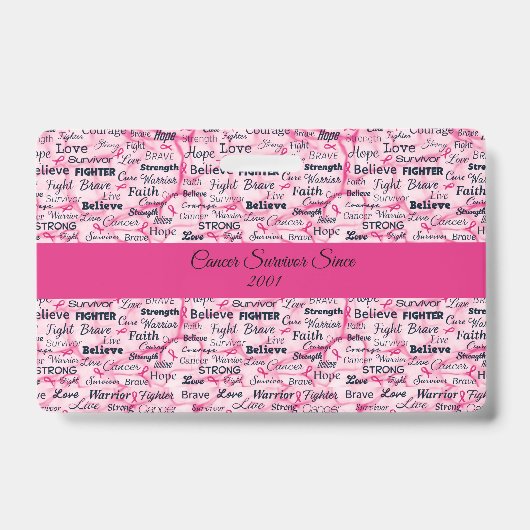 Brustkrebs - Überlebenschance Ausweis (Front)