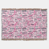 Brustkrebs - Überlebenschance Decke (Vorderseite)