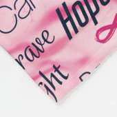 Brustkrebs - Überlebenschance Fleecedecke (Ecke)