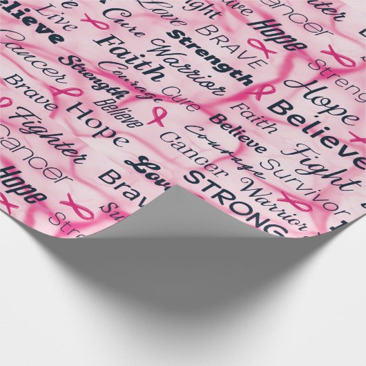 Brustkrebs - Überlebenschance Geschenkpapier (Ecke)