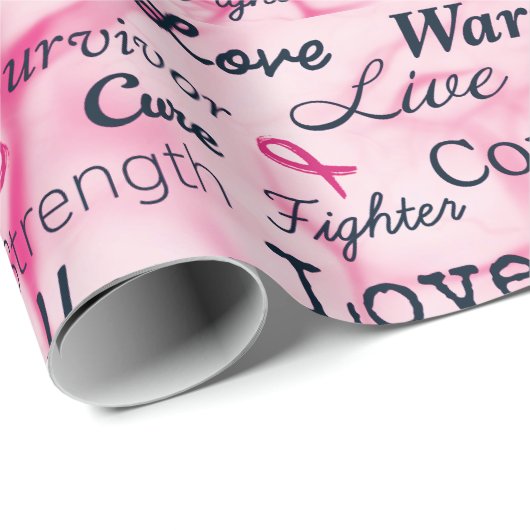 Brustkrebs - Überlebenschance Geschenkpapier (Rolleneckpunkt)