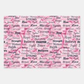 Brustkrebs - Überlebenschance Geschenkpapier Set (Vorderseite 3)