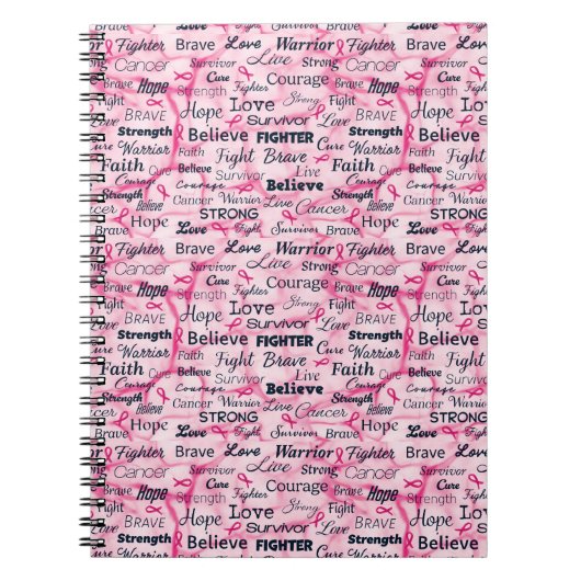 Brustkrebs - Überlebenschance Notizblock (Vorderseite)